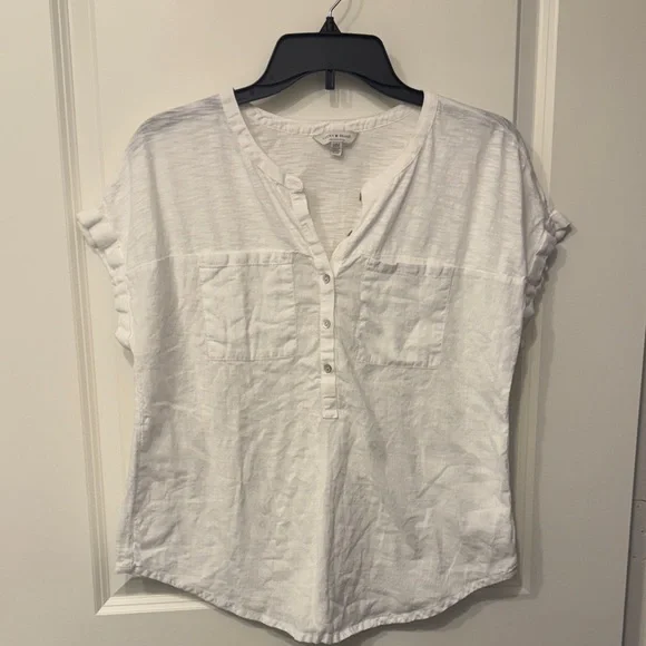 Lucky Brand White Blouse - Picture 1 of 5